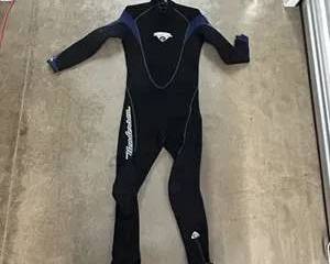 Henderson Aquatics Neoprene Full Wetsuit Black Blue Dive Surf Suit Size S