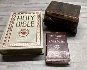 Antique & Vintage Religious History Books Bible Barnes Chambers Lot