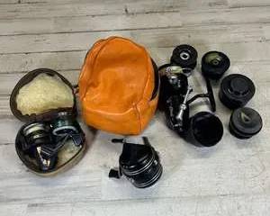 Vintage Fishing Reel Lot Garcia Mitchell 300 Sigma Spinning Reels w/ Spools & Cases