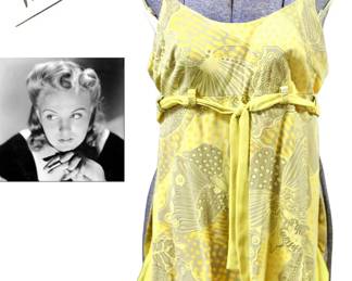 Vintage Yellow Swimsuit -Owned by actress Marilyn Maye