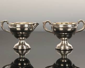 STERLING CREAMER & SUGAR