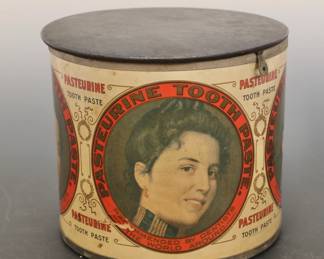 Pasteurine Toothpaste Antique advertising tin