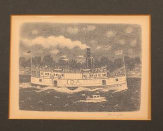 DORIS LEE SIGNED ETCHING