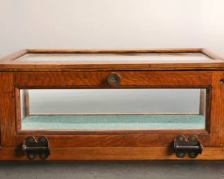 Antique Oak High Point Display case