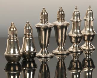 WEIGHTED STERLING SALT & PEPPERS