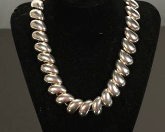 STERLING SILVER CHUNKY NECKLACE