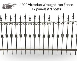 Victorian GARDEN FENCE WROUGHT IRON