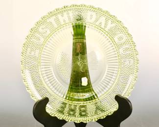 VASELINE GLASS BREAD PLATE