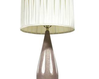 MCM Brown Pottery Lamp