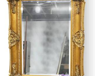 ORNATE GILTWOOD MIRROR