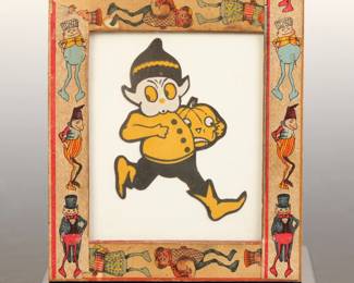 PALMER COX BROWNIES FRAME W. HALLOWEEEN DIE CUT