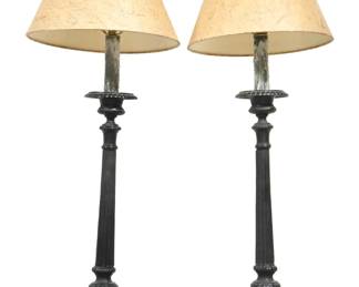 Wrought Iron Alter candlestick Lamps