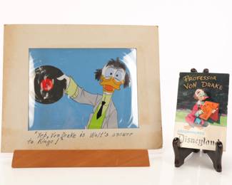 LUDWIG VON DRAKE- ORIGINAL DISNEY ANIMATION CELL