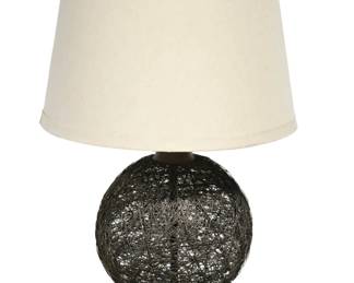 Modernist Wicker ball Lamp