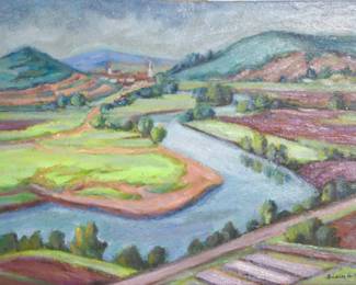 Plein Air landscape oil paiting