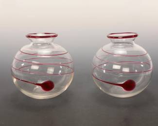 Danish Modern Art Glass Vases