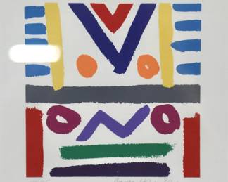 Bo Von Hohenlohe Abstract Serigraph s/n