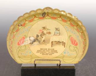 VICTORIAN GROCERIES ADVERTISING CRUMB CATHER TIN LITHO