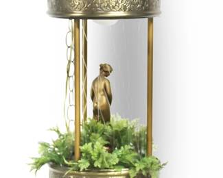 MID-CENTURY RAIN GREEK GODDESS OIL Lamp