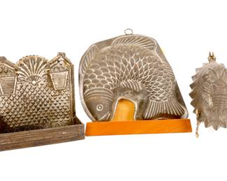 Victorian Tin Molds & Match Striker