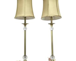 Buffet brass lamps