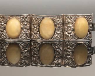 STERLING SILVER REPOUSSE BRACELET