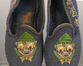 RARE! PALMER COX BROWNIES SLIPPERS