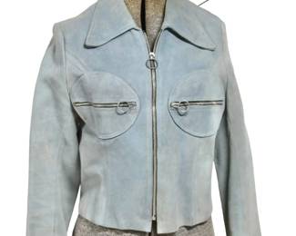 Vintage Blue suede Jacket - owned by actress Marilyn Maye