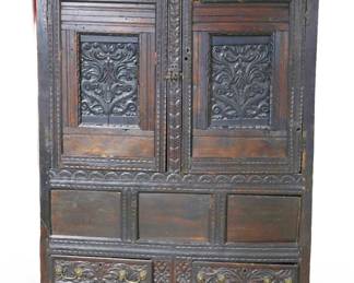 RENAISSANCE REVIVAL CARVED ASIAN HUTCH