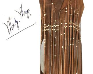 Vintage Hippie Fringe Vest - belonged to Marilyn Maye