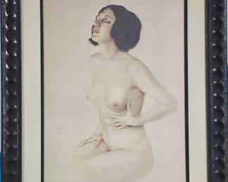 Alberto Vargas Nude Pinup Lithograph