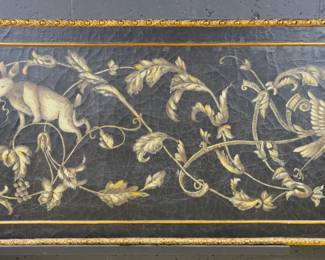 HARE & PHOENIX PAINTING ON WOOD- OVER 5 FT LONG