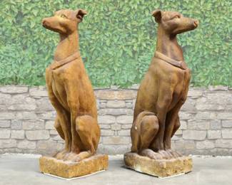 GREYHOUND DOG SCULPTURES