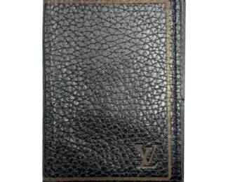 Louis Vuitton Black Taurillon Leather Compact Wallet
