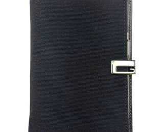 Gucci Black Leather Personal Organizer Agenda w/ Pen