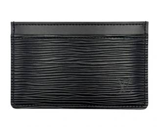 Louis Vuitton Black Epi Leather Card Holder