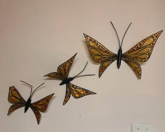 RETRO METAL BUTTERFLIES