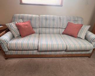 1970’S ERA SOLID WOOD SOFA 