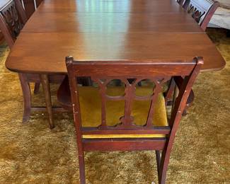 MCM DINING TABLE AND DUNCAN PHYFE CHAIRS - BEING SOLD SEPARATELY