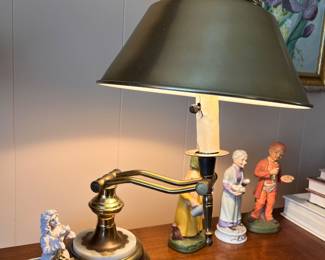 BRASS LIBRARY LAMP