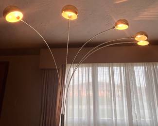 5 ARM BRASS FLOOR LAMP