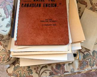 Correspondence from the Canadian Air Force during the Ghana occupation and other Canadian Air Force material