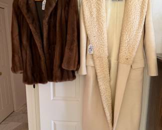 Mink car coat