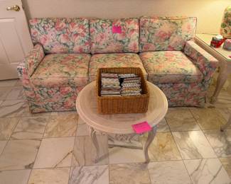 Floral sofa bed