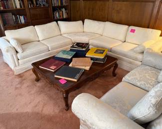 White sectional in Pristine condition