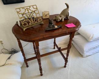 Antique walnut occassional table