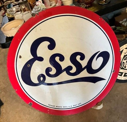 30IN PORC. ESSO STANDARD DS SIGN