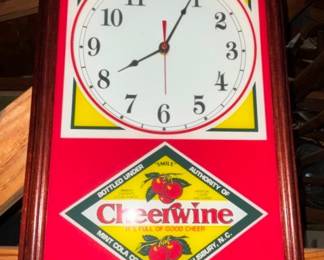 12X18 CHEERWINE CLOCK