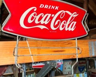 16X15 COKE FISHTAIL RACK SIGN