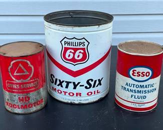 VARIOUS OIL CANS
